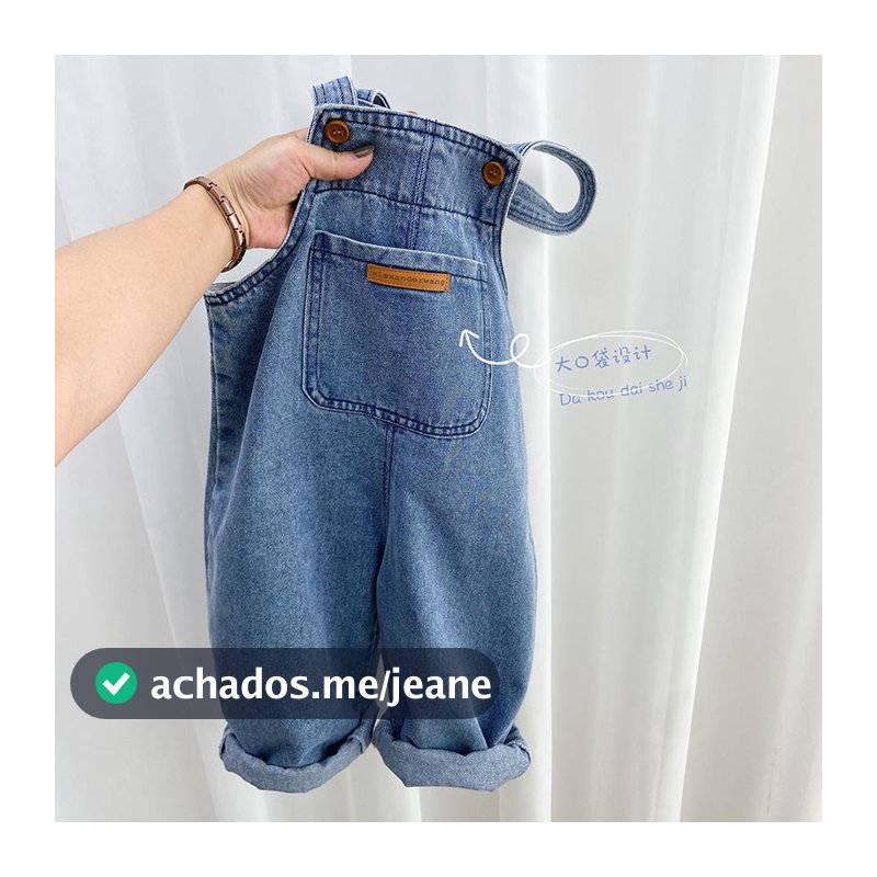 Macacão Infantil Calças de Outono para Meninos 2023 Novo Estilo Baby Jeans