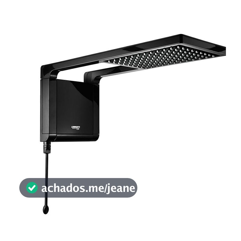 Chuveiro Eletrônico Lorenzetti Acqua Storm Ultra 7800w 220v Preta