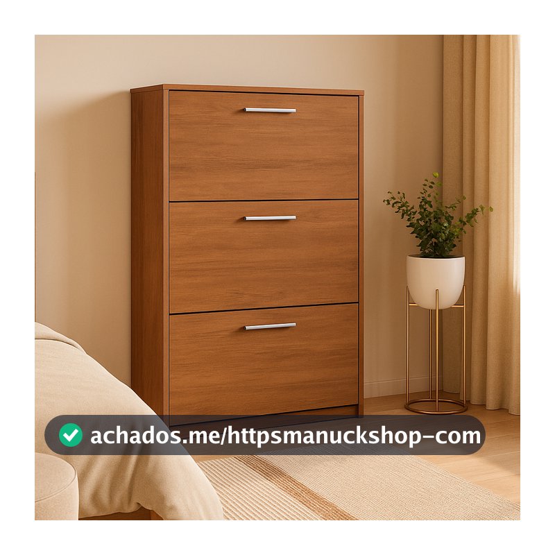 OFERTA Sapateira 3 Portas Multiuso Organizadora Quarto Para Sapatos Decoração Apartamento Casa Cor