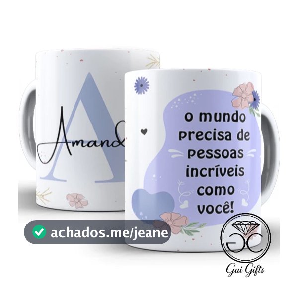 Caneca Xícara Personalizada Com Seu Nome – Presente Criativo Porcelana 325ml