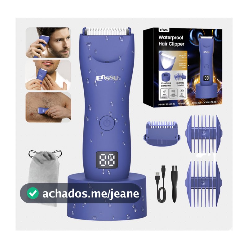 Barbeador Eletrico Masculino Máquina De Cortar Cabelo Kit Aparador De Pelos Peito Shaver Depilado