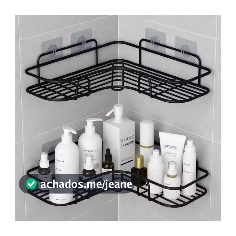1/2/3/4 Suporte Organizador De Metal Rack De Parede Banheiro Cozinha Prateleiras Porta Shampoo