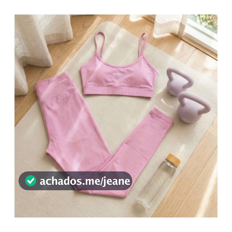 Conjunto Top com Bojo Alcinha + Legging com Poliamida Premium Zero Transparência Cós Alto Corrida Treino Yoga