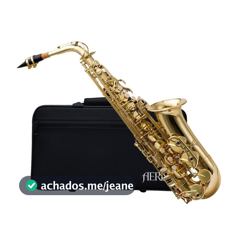Saxofone Alto Laqueado Aeris As100 Com Estojo