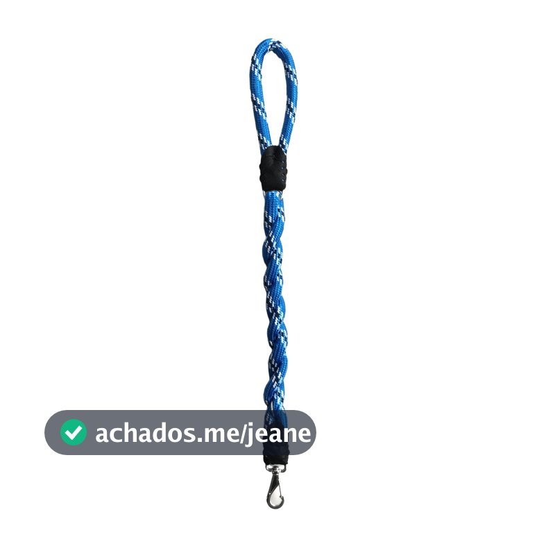 Guia de Corda Trançada Reforçada para Cães de Porte Grande – 16mm x 45cm ou 70cm