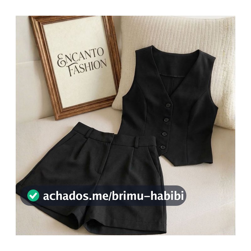 Conjunto Feminino Alfaiataria Social Elegante Luxo Premium Roupa Feminina Moderna