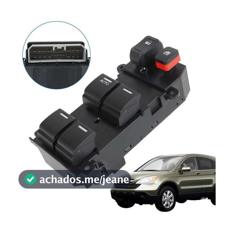 Botão Interruptor Vidro Elétrico New Fit City 2009 2010 2011 2012 2013 2014