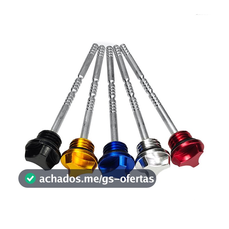 Vareta De Óleo Para Motocicleta CNC Plugue Medidor De Nível De Motor De Alumínio Moto Scooter ATV Dirt Bike Verificador