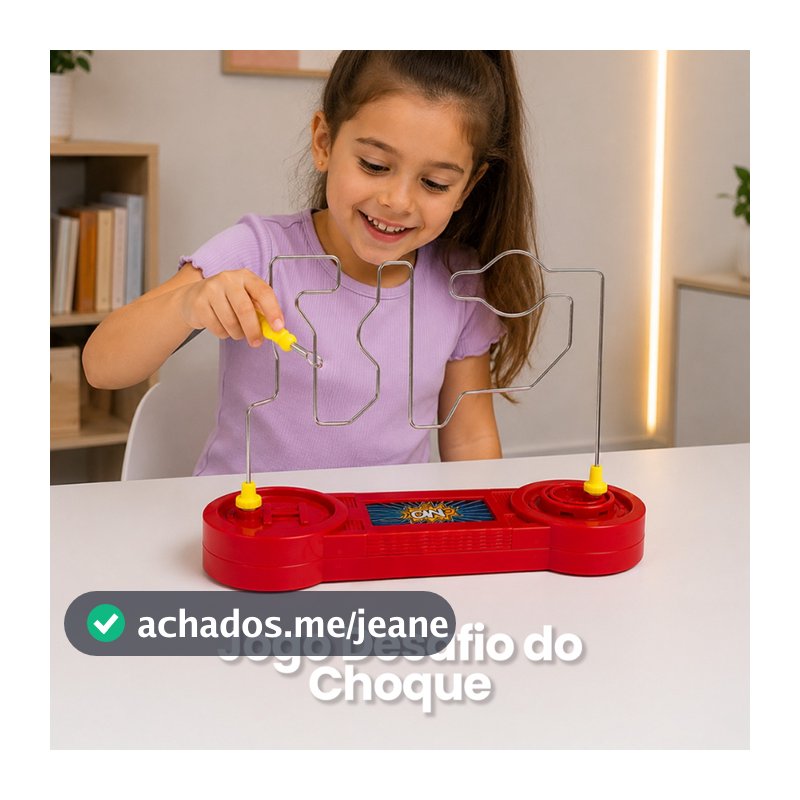 Brinquedo Desafio Do Choque Jogo Coordenação Motora Som E Luz