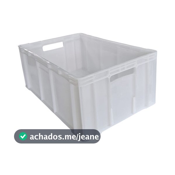 Caixa Fechada Congelamento Bandeja Câmara Fria 45 L Branca 60x40x24cm Contentor Plástico Açougues