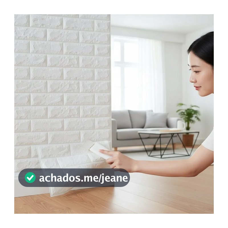 Placa Impermeavel Adesiva 35x38 cm 3D Com 10 Unidades De Parede  Auto Adesivo