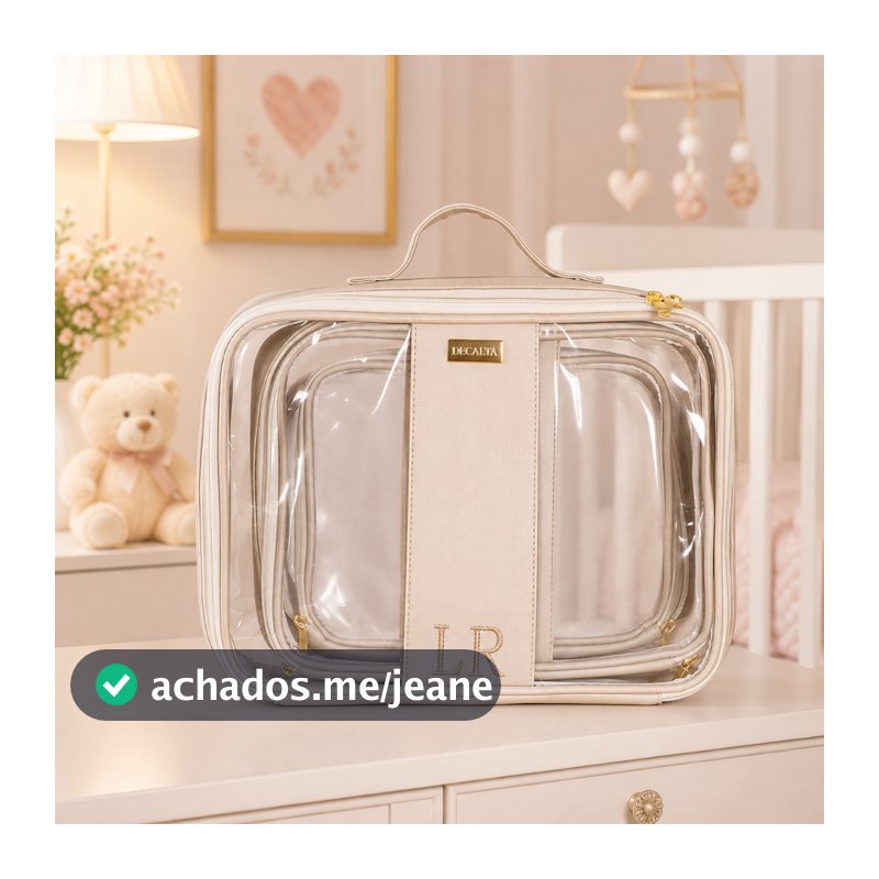 Organizador de Malas Maternidade Menina/Menino Personalizado - 03 Peças