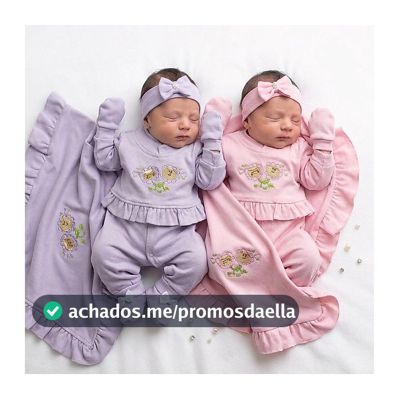 Kit 2 Saída Maternidade 10 Peças Bebê Menina Suedine Algodão Linha Premium Macio Confortável Promoção