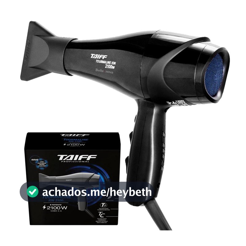Secador De Cabelo Taiff New Tourmaline Profissional 2100W
