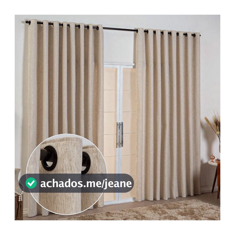 Cortina Luxo De Linho 2 80 X 2 30 M
