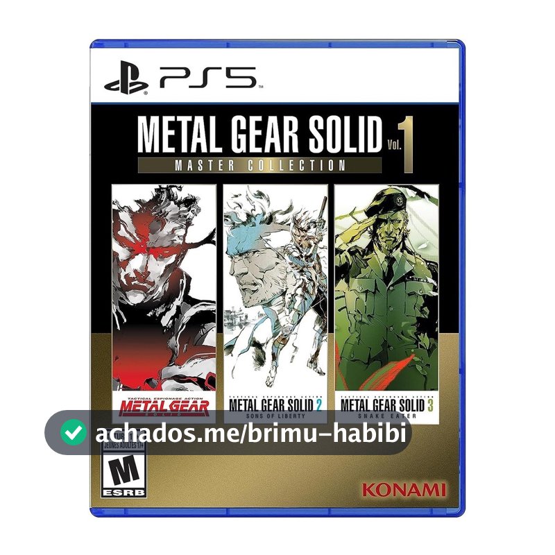 Metal Gear Solid Master Collection Vol 1 PS5 Midia Fisica