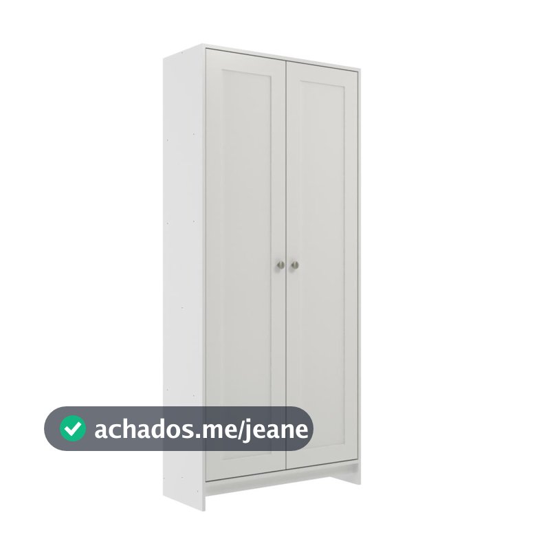Armário de Cozinha Multiuso 2 Portas AC4004 84cm Branco - Decibal Móveis