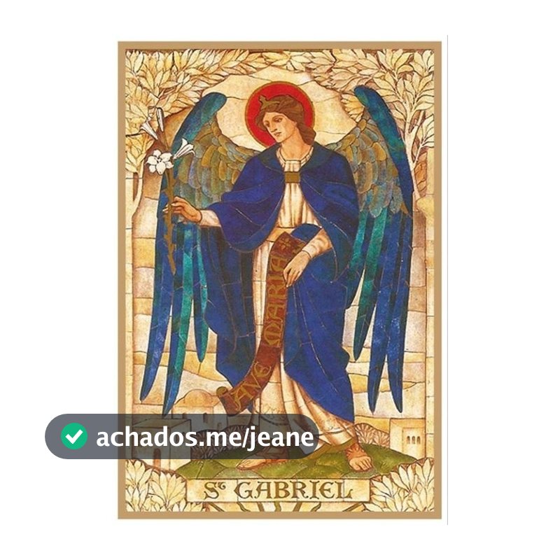 Arcanjo Gabriel, um dos Mensageiros de Deus. Quadro Decorativo.