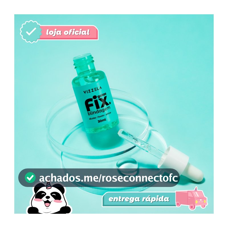 Gotas Fix Blindagem Diluidor Maquiagem Prova D'Água Vegano Original Vizzela