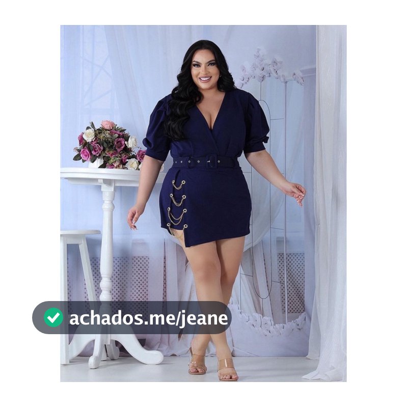 Macaquito Plus Size Veste 46 a 52 Todos vão com cinto