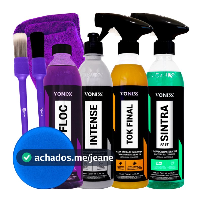 Kit Cera Tok Final Shampoo V-Floc Sintra Fast Intense Vonixx + Pinceis Zacs