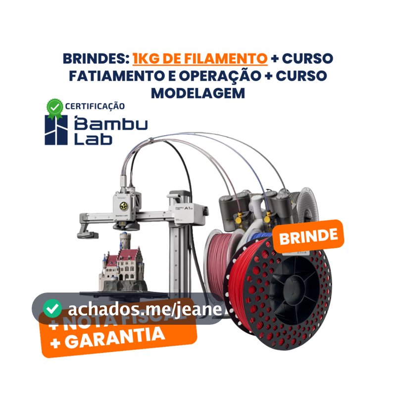 Impressora 3D Bambu Lab A1 Mini Combo + 1Kg de Filamento