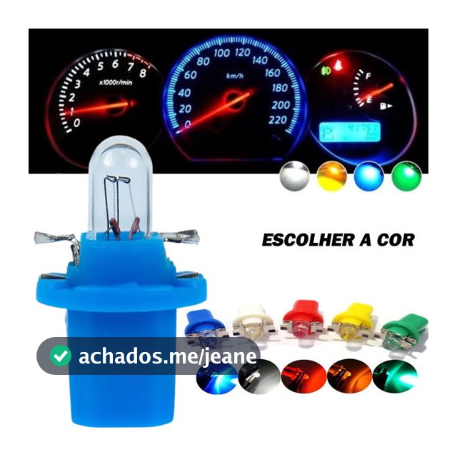 1/5/10 x Lampada Led automotiva T5 b8.5 acrílica painel SMD Painel moto carro Soquete b8.5 Led Mosquito