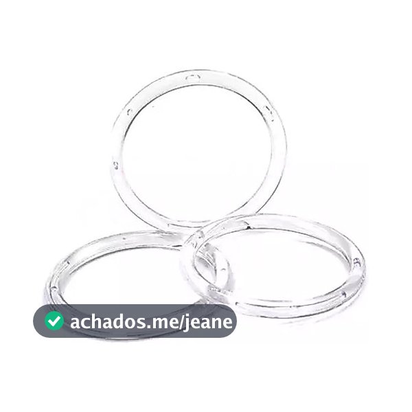 (P) 40 ARGOLAS De Acrílico Base Porta Guardanapos Redonda para Artesanatos