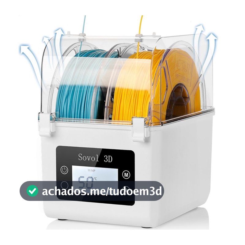 Secador De Filamento Sovol SH01 Bivolt Com Display Touch Impressora 3D Envio Local