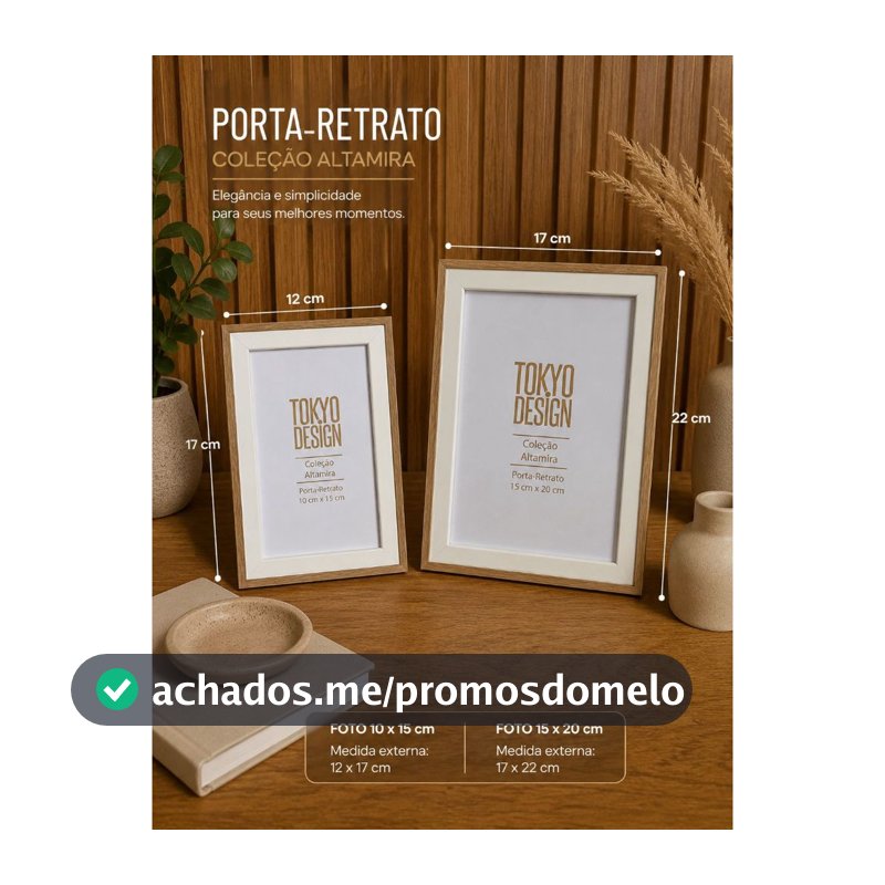PORTA-RETRATO ALTAMIRA – ELEGÂNCIA E SOFISTICAÇÃO PARA SUA DECORAÇÃO