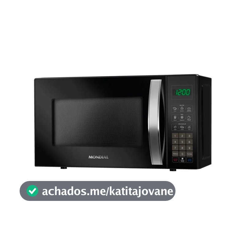 Micro-ondas Mondial Mo 01 21 B Potencia 1200w 60hz 21 Litros