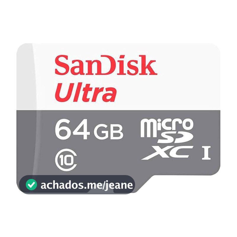 Cartão de Memória 64Gb Sandisk Ultra Micro Sd 100mbs Original