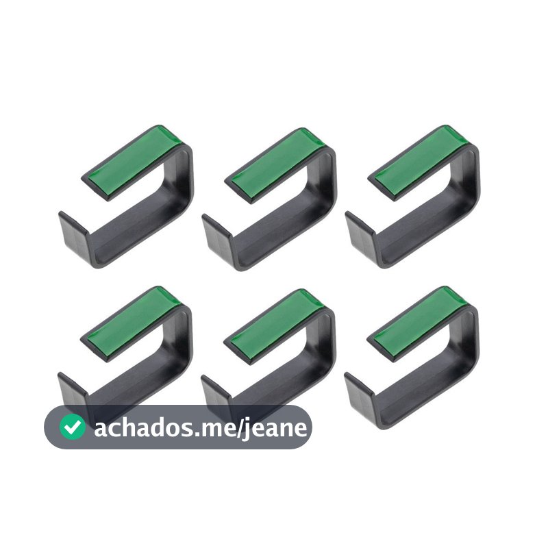 6 Organizador Fios Cabos Oculto Baixo Mesa Fácil Instalação