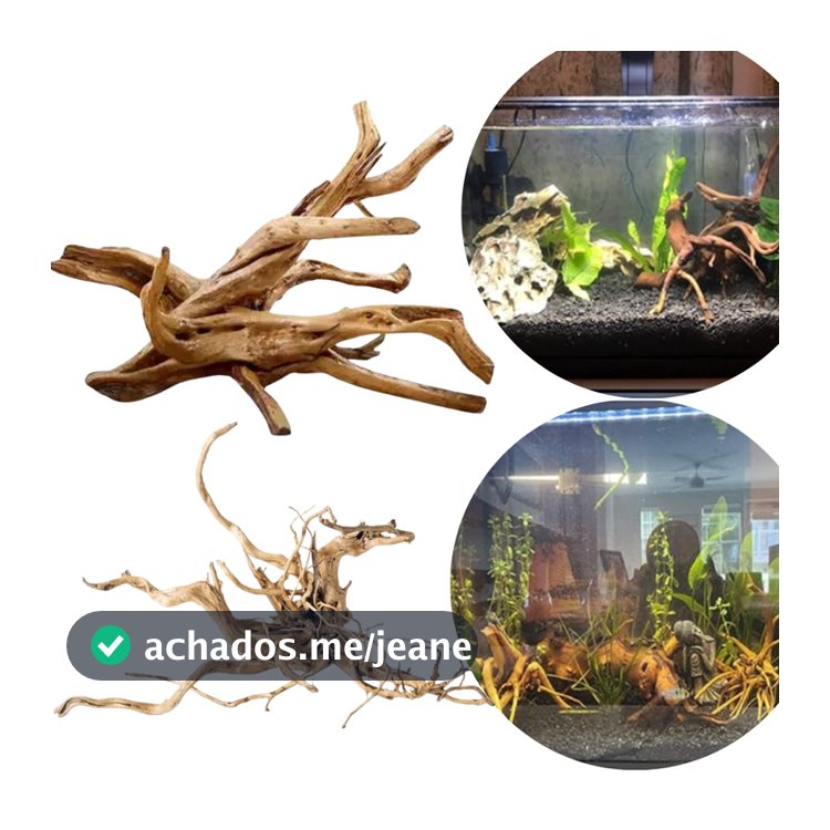 Raiz Tronco Natural Decoração Para Aquário Doce Lago e Terrário - Artigos para aquário