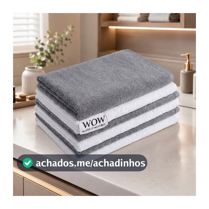Kit 4 Super Panos De Chão Grandes Em Microfibra Panão 80x50