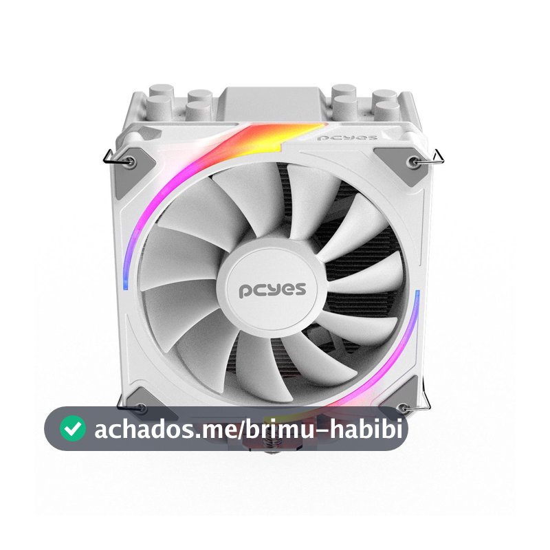 Cooler Para Processador Pcyes Frost Pulse Argb White Ghost - Tdp 180w - Pefpargbwg