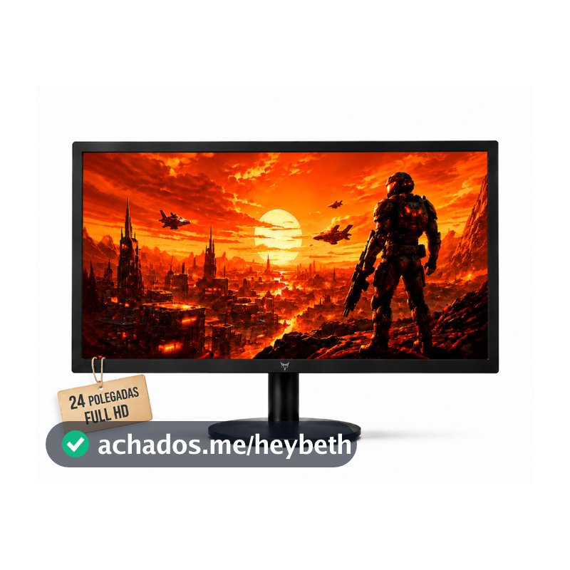 MONITOR  GAMER PC 24 | 23 ” FULL HD 20” 19” 17˜ 15,4” HD HDMI VGA VÁRIOS TAMANHOS HOME OFFICE GAMER