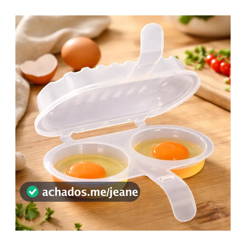 Forma Cozinha Ovo Omelete Direto No Microondas Fácil Rápido Omeleteira 2 em 1