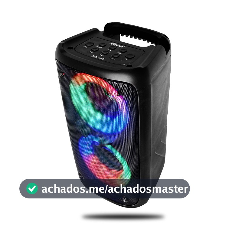 Caixa de som Bluetooth Multimídia Led Rgb Portátil TWS Estéreo Sem Fio 10W RMS