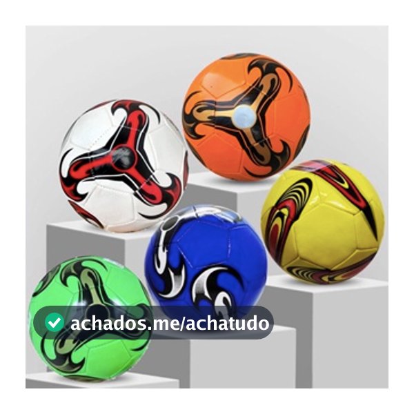 Kit com 5 Bolas De Futebol Futsal Pequena Profissional 15cm Cores Aleatórias