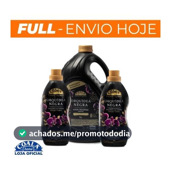 Kit Coala Laundry Orquidea Negra - 1 Lava Roupas 5L + 2 Amaciantes Concentrados 1L