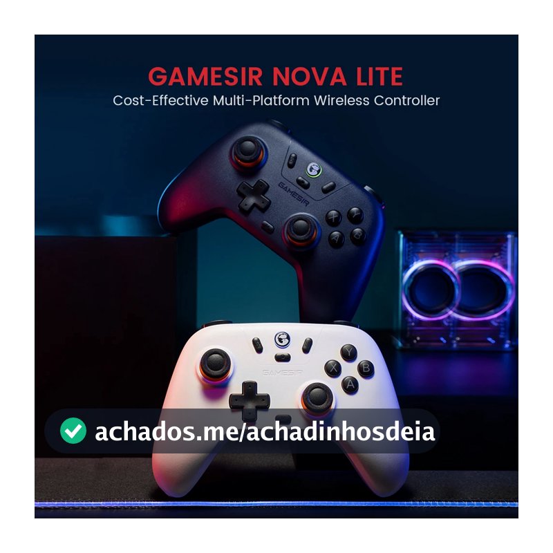 Controle GameSir T4 Nova Lite Sem Fio para PC Switch Android iOS Celular Steam com Hall Effect