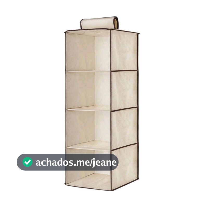 Organizador Multiuso 4 divisórias Suspenso Armário Guarda Roupa - Envio Imediato!