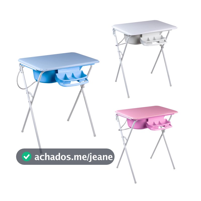 Banheira Luxo Com Suporte Dobrável, Trocador e Saboneteira, 25l, até 30kg - Baby Hércules