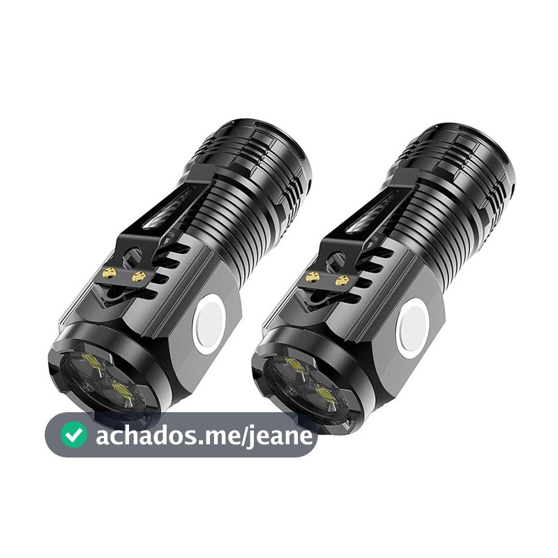 Mini Lanterna Magnetico De Mão Com imã Pequena Luz Forte Brilhante Recarregável Com Base GT-966