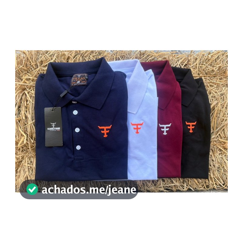 Gola polo feminina Linha TEXAS FARM premium rodeio