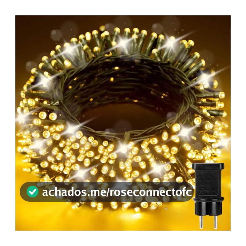 Pisca Led Cordão Estrobo 40 Metros 1400 Leds Decoração Natal