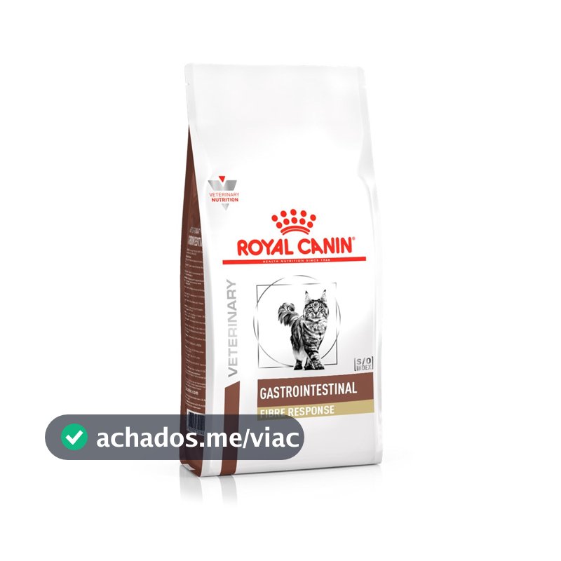 Ração para Gatos Adultos Veterinary Gastro Intestinal Fibre Response Royal Canin 1,5Kg