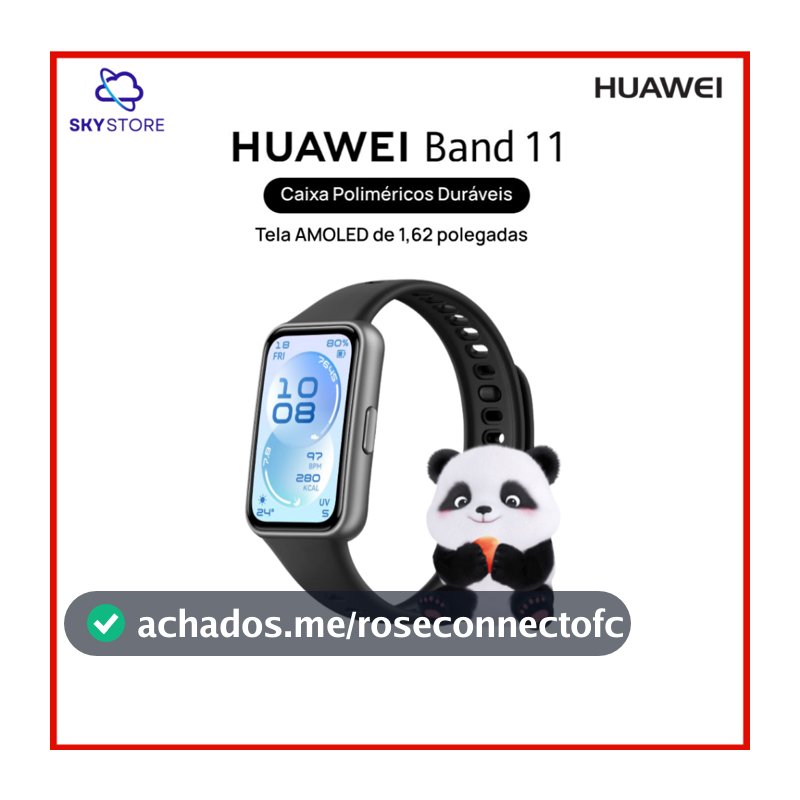 HUAWEI Band 11, Smartwatch, Relógio Digital, Monitoramento aprimorado do sono, bem-estar emocional