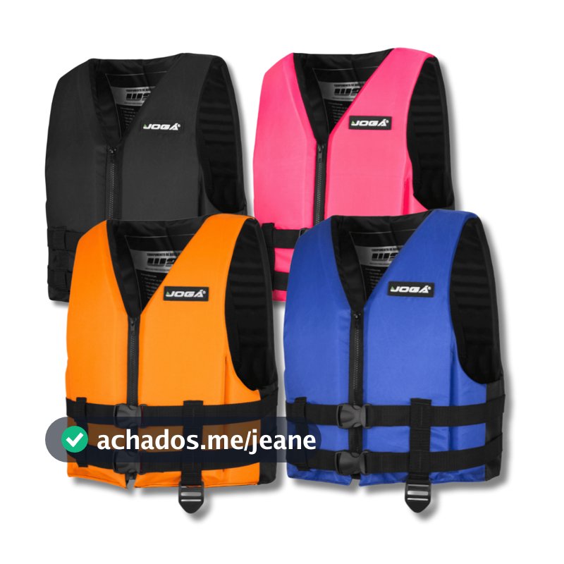 Colete Wave Salva Vidas Até 50kg Flutuação Jogá EAF Rosa Fluorescente Azul Preto Laranja Promoção